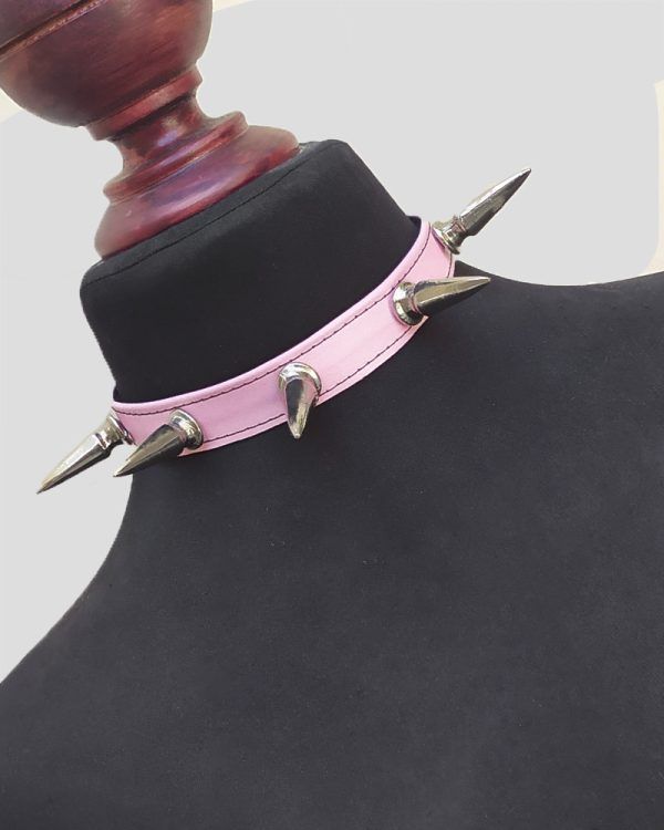 Pink punk choker 1