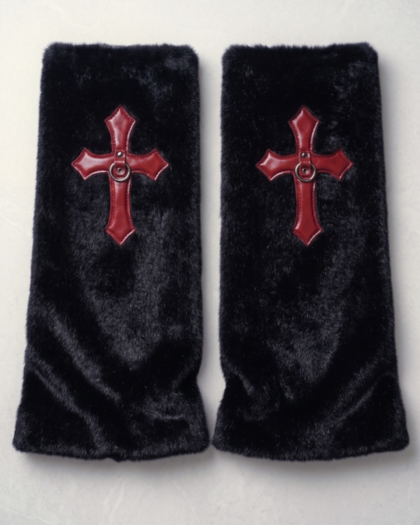 Velvet leg warmers