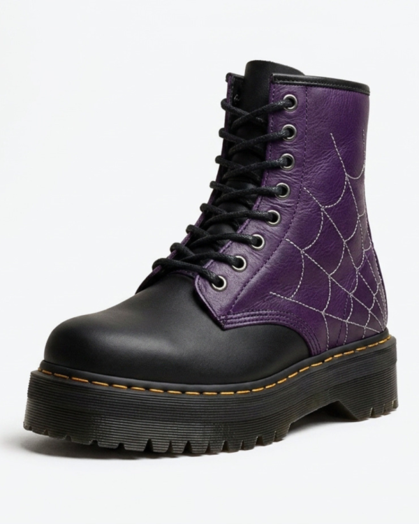 Bota Combat Telaraña Morada Bota Combat Telaraña Morada